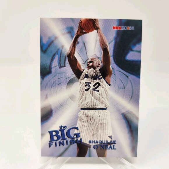 1996-97 Hoops #183 Shaquille O'Neal The Big Finish (a77) - Picture 1 of 3